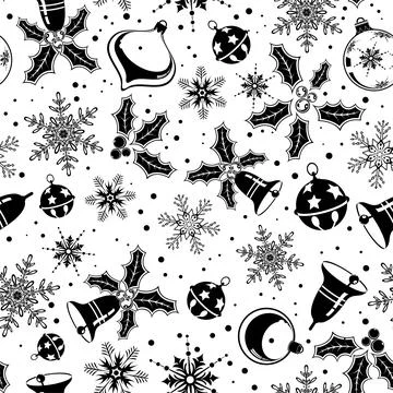Christmas seamless background Stock Illustration