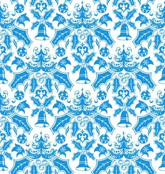 Christmas seamless background Stock Illustration