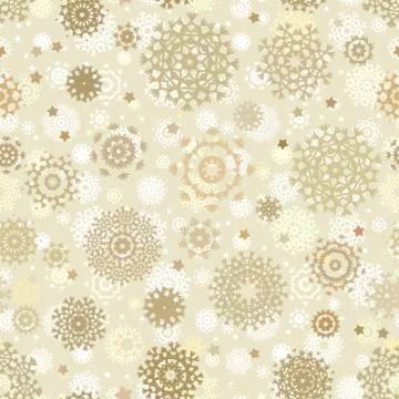 Christmas seamless card with snowflakes. EPS 8 Illustrazione stock