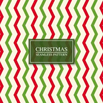 Christmas seamless colorful zigzag pattern. Bright striped retro background 库存插图