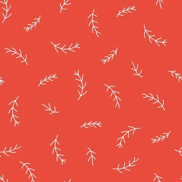Christmas seamless doodle pattern Stock Illustration