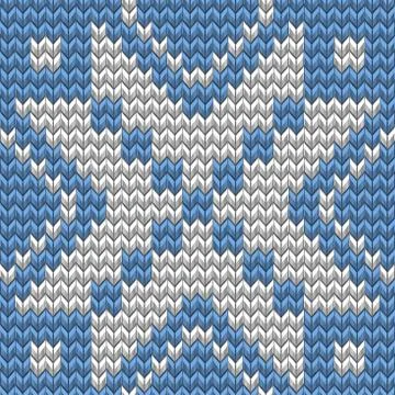 Christmas Seamless Knitting background. EPS 10 vector Stock Illustration