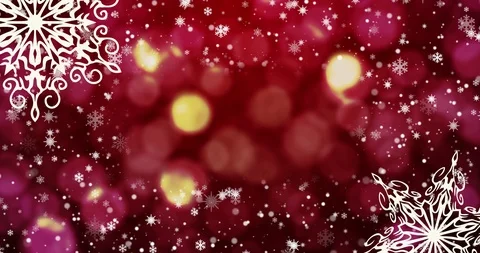 Christmas seamless loopable background , snowflakes. Top view with copy space. Stock Footage 105601446