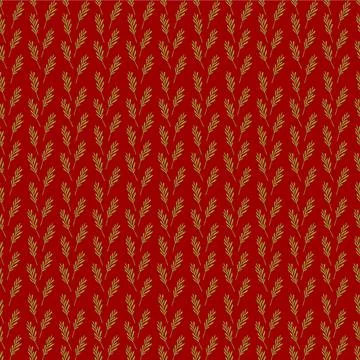 Christmas seamless Mistletoe branch pattern. Vector endless Botany Holiday backg Stock Illustration