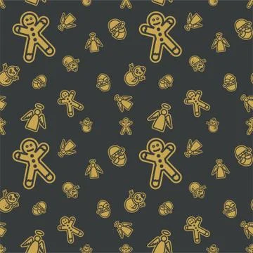 Christmas Seamless Pattern Background Stock Illustration