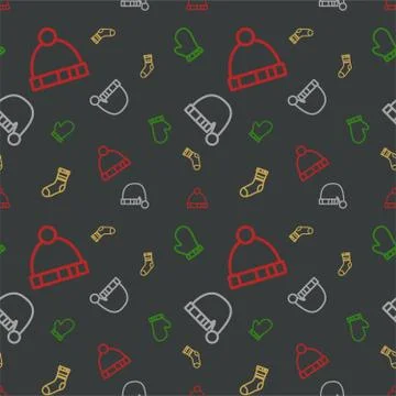 Christmas Seamless Pattern Background Stock Illustration