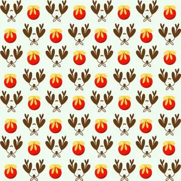Christmas seamless pattern on background. Stock Illustration