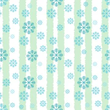 Christmas seamless pattern blue snowflake on white background eps10 Stock Illustration