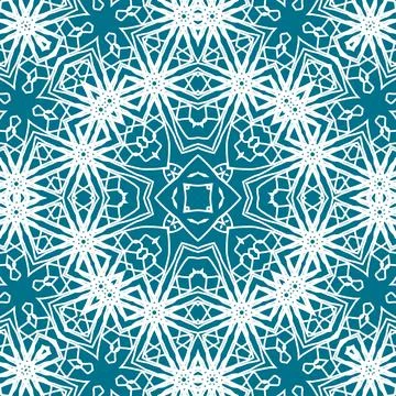 Christmas seamless pattern. Christmas background blue. Snowflake pattern. H.. イラスト素材
