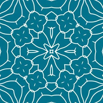 Christmas seamless pattern. Christmas background blue. Snowflake pattern. H.. Stock Illustration