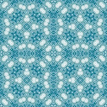 Christmas seamless pattern. Christmas background blue. Snowflake pattern. H.. 스톡 일러스트