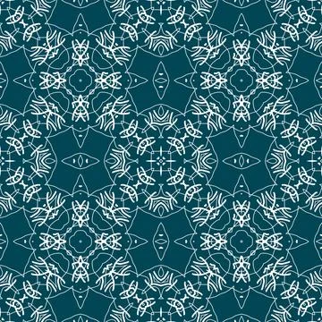 Christmas seamless pattern. Christmas background blue. Snowflake pattern. H.. 스톡 일러스트