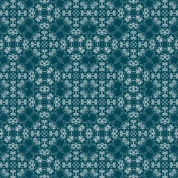 Christmas seamless pattern. Christmas background blue. Snowflake pattern. H.. Illustrazione stock