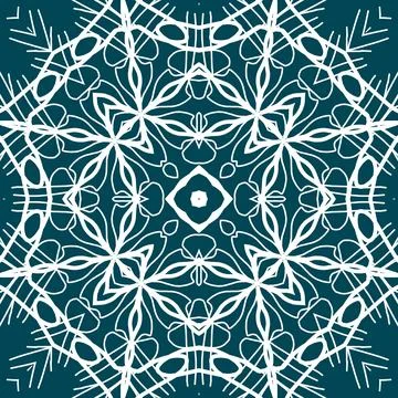 Christmas seamless pattern. Christmas background blue. Snowflake pattern. H.. 스톡 일러스트