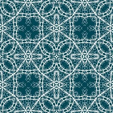 Christmas seamless pattern. Christmas background blue. Snowflake pattern. H.. Stock Illustration