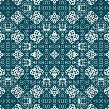 Christmas seamless pattern. Christmas background blue. Snowflake pattern. H.. イラスト素材