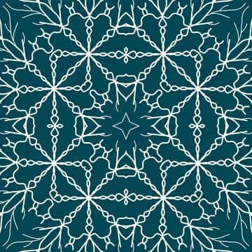 Christmas seamless pattern. Christmas background blue. Snowflake pattern. H.. イラスト素材