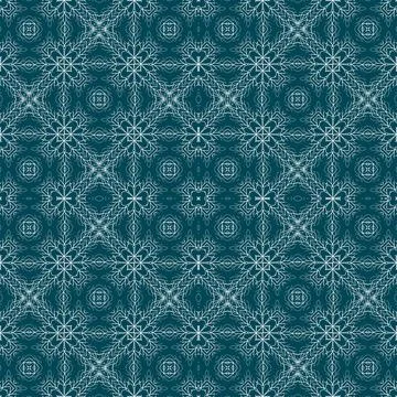 Christmas seamless pattern. Christmas background blue. Snowflake pattern. H.. Stock Illustration