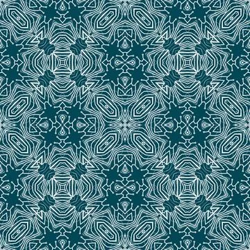 Christmas seamless pattern. Christmas background blue. Snowflake pattern. H.. Stock Illustration