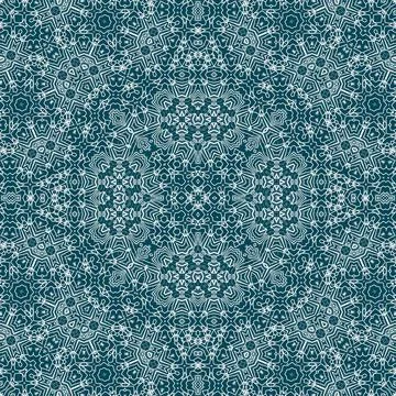 Christmas seamless pattern. Christmas background blue. Snowflake pattern. H.. Stock Illustration