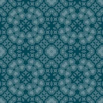 Christmas seamless pattern. Christmas background blue. Snowflake pattern. H.. Illustrazione stock