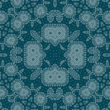 Christmas seamless pattern. Christmas background blue. Snowflake pattern. H.. 스톡 일러스트