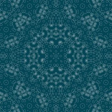 Christmas seamless pattern. Christmas background blue. Snowflake pattern. H.. Stock Illustration
