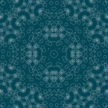 Christmas seamless pattern. Christmas background blue. Snowflake pattern. H.. 스톡 일러스트