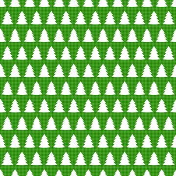 Christmas seamless pattern with christmas tree Stock Illustration
