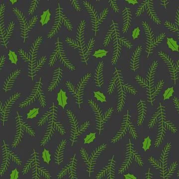Christmas seamless pattern with clipping mask, easy to editable Stock Illustration