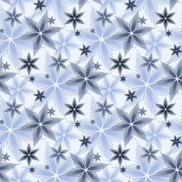 Christmas seamless pattern with colored snowflake for textile design and wrap Stock Illustration