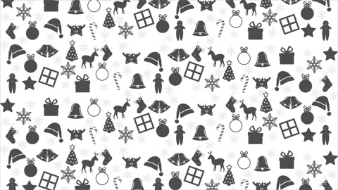 Christmas seamless pattern decoration wrapping paper Stock Footage 320912178
