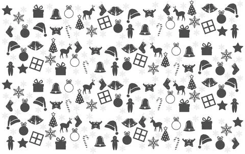 Christmas seamless pattern decoration wrapping paper Stock Illustration