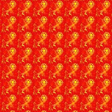 Christmas seamless pattern for gift wrap, wallpaper, web banner background Stock Illustration