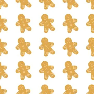 Christmas seamless pattern in hand draw style Illustrazione stock