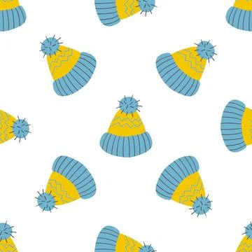 Christmas seamless pattern in hand draw style Stock Illustration