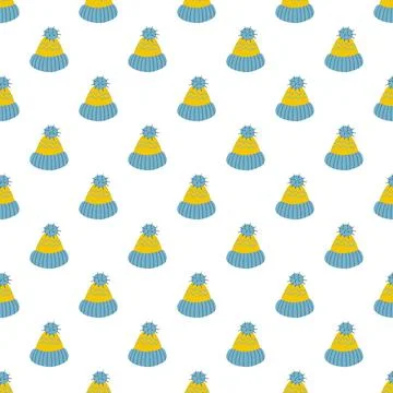 Christmas seamless pattern in hand draw style Stock Illustration