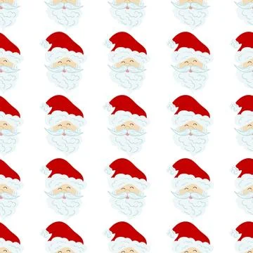 Christmas seamless pattern in hand draw style Stock Illustration