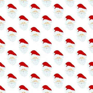 Christmas seamless pattern in hand draw style Stock Illustration