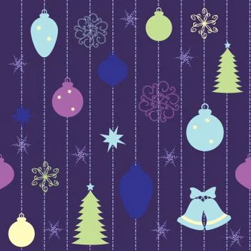 Christmas seamless pattern Stock Illustration