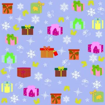 Christmas seamless pattern Stock Illustration