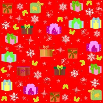 Christmas seamless pattern Stock Illustration
