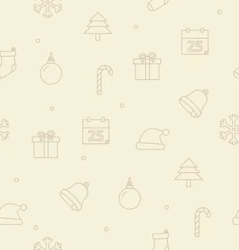 Christmas seamless pattern Stock Illustration