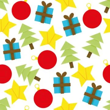 Christmas seamless pattern Stock Illustration