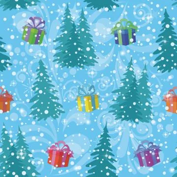 Christmas seamless pattern Illustrazione stock