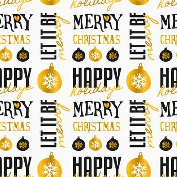 Christmas Seamless Pattern Stock Illustration