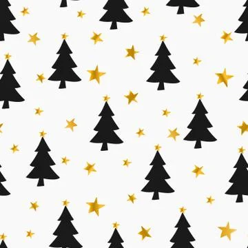 Christmas Seamless Pattern Stock Illustration