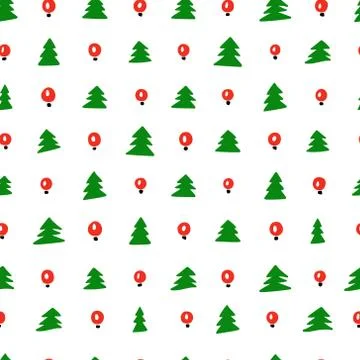 Christmas seamless pattern Stock Illustration