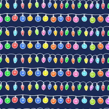 Christmas seamless pattern Stock Illustration