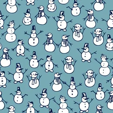 Christmas seamless pattern Stock Illustration